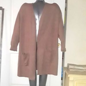 Cardigan duster by a.n.a. 3x beige taupe